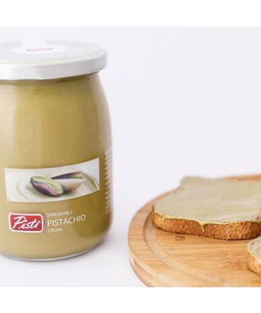 Pisti Cream of Pistachio from Sicily 21.2 Ounce (600g) | Authentic Artisanal Italian Nut Spread | Perfect for Bread and Biscuits - Buy Online on GoSupps.com