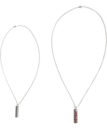 Aroma Necklaces Stress Relief 2pcs Essential Oil Diffuser Necklace Hollow Pattern Stainless Steel Fade Resistant Improve Mood for Men for Meditation - Buy Online on GoSupps.com