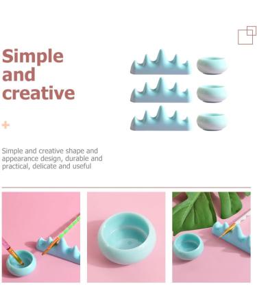 FOMIYES 5 Sets Nail Art Brush Cup Nail Art Supplies Nail Pens Makeup Brush Organizer Sponge Holder Soak Off Bowl Nail Art Cups Makeup Brush Holders for Vanity Manicure Accessories Plastic - Buy Online on GoSupps.com