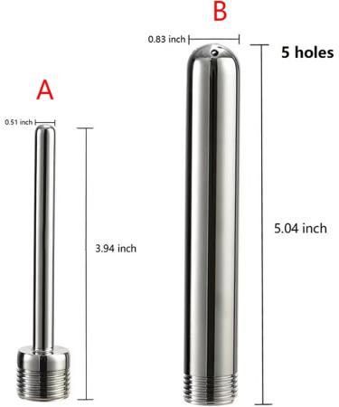 Axcroo Stainless Steel Analdusche & Vaginaldusche - Intimate Enema Rinse Nozzle for Men & Women | Premium Anal & Vaginal Cleaning Syringe - Buy Online on GoSupps.com