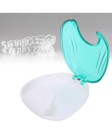 Retainer Case Portable Orthodon tic Press-to-Open Retainer Case Adult Waterproof Denture Box Storage Container for Denture Braces Mouth Guard (Blue) - Buy Online on GoSupps.com