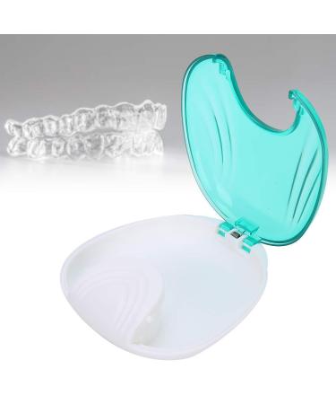 Kcabrtet Dental Retainer Case - Leak Proof Denture Holder with Lid Waterproof Travel Cup (Blue) - International Shipping Available - Buy Online on GoSupps.com