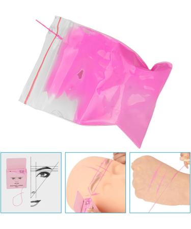 Mipcase Home Tools Makeup Kit Eyebrow Positioning Ruler Reliable Eyebrow Ruler Stickers Major 4.6x1.8x7.5cm Pink - Buy Online on GoSupps.com