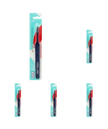 TEPE SELECT Compact X -Soft toothbrush/ultra -like bristles in a compact narrowly tampered brush head - for young & old color -sorted 1x1 (pack with 5)