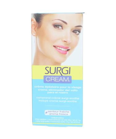 Surgi Cream Hair Remover for Face - 1 oz Fresh Scent (29ml) | 6 Pack | International Shipping Available - Buy Online on GoSupps.com