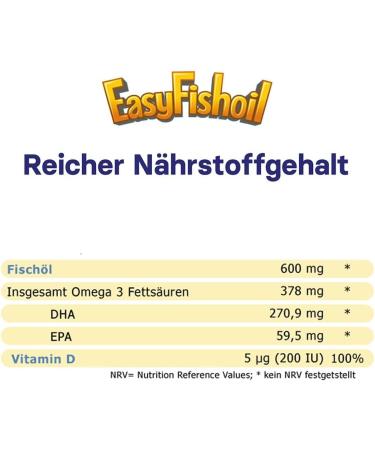 Easyfishoil Omega 3 for Kids with Vitamin D3 - 30 Soft Jelly Capsules | Halal Certified High Dose Fish Oil from Norway - Buy Online on GoSupps.com