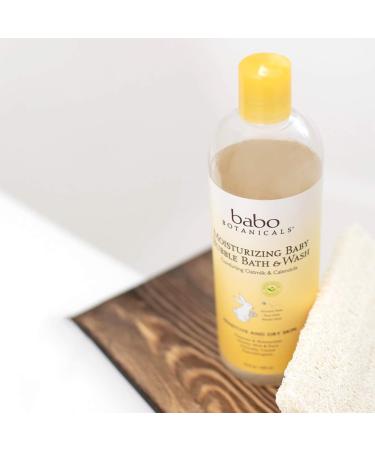 Babo Botanicals 2-in-1 Bubble Bath & Wash with Organic Calendula & Oat Milk - Hypoallergenic & Vegan - 15oz (2-Pack) for Sensitive Skin - Buy Online on GoSupps.com
