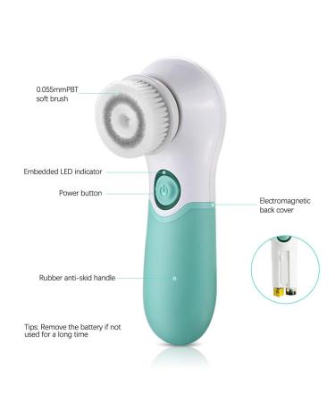 TOUCHBeauty Electric Facial Cleansing Brush with Case - TB-14838 Green - Buy Online on GoSupps.com