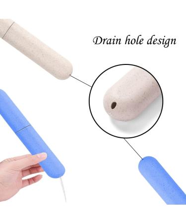 2 Pcs Toothbrush Case Toothbrush Case Travel Cover Plastic Travel Toothbrush Cover Replacement Toothbrush Storage Case Portable Travel Toothbrush Holder for Home Travel Hiking - Buy Online on GoSupps.com