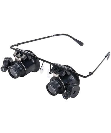 20X Headband Magnifier with 2Led Light Head-Mounted Handsfree Reading Magnifying Glasses Jeweler Magnifying Glass - Buy Online on GoSupps.com