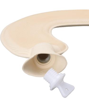 LBEC 1L Hot Water Bottle - Explosion-Proof U-Shaped Soft Cover for Pain Relief - Gray - Buy Online on GoSupps.com