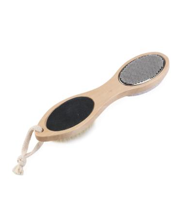 Ipetboom Healies Healthy Heathe Nailbrush Pumice Stone Scrubber Pumice for Feet Pedicure Tools Callus Reducer Foot Exfoliating Brush Crusty Foot Wash Sauce Scraper Remover Wooden