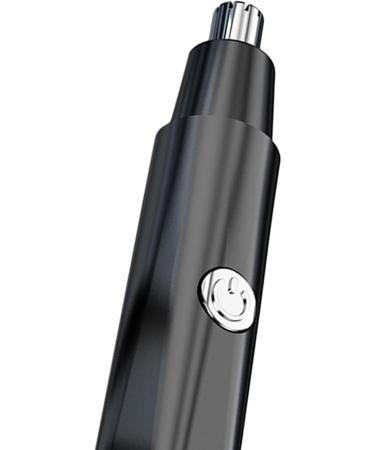 Sleek Electric Nose Hair Trimmer for Gentle Grooming - Black | International Shipping Available - Buy Online on GoSupps.com