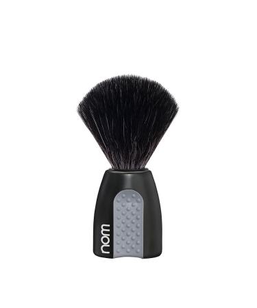 nom - Shaving brush - ERIK series - Synthetic fibre "Black Fibre" - Black plastic
