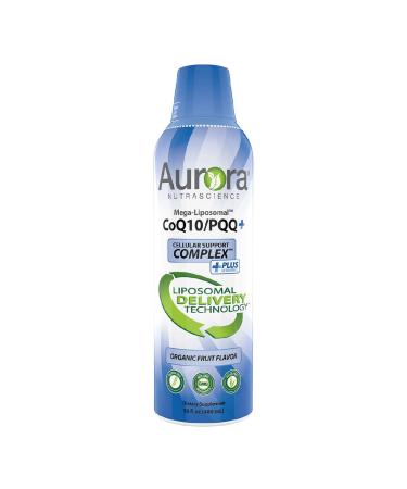 Aurora Nutrascience Mega-Liposomal CoQ10+ Organic Fruit Flavor 300 mg 16 fl oz (480 ml)