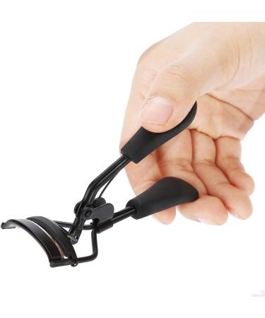 Stainless Steel Eyelash Curler with Built in Comb Pinch Eyelash Curler Silicone Ring Pad Eye Lash Curling Tool Suitable for Any Eye Shapes and Sizes with Silicone Pads(A) - Buy Online on GoSupps.com