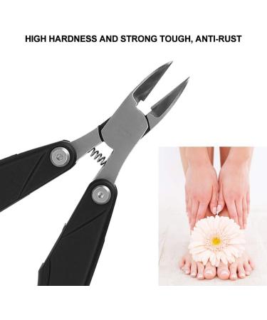 High Flexibility Round Handle Ingrown Toenail Clipper High Hardness Efficient Nail Trimmer Manicure Store for Home Beauty Salon Salon Shop Black - Buy Online on GoSupps.com