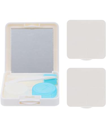 Gleavi 6-Sentence Contact Lens Container - White Contact Lens Case with Tweezers | Halloween Organizer - 2-Pack (6.5x6.5x2cm) - International Shipping Available - Buy Online on GoSupps.com