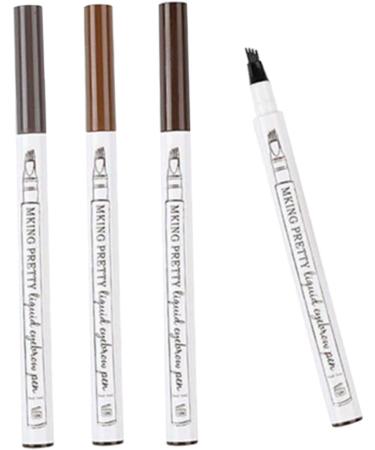 Mipcase 12 Pcs Brow Pencil Eyebrow Pen Eyebrow Makeup Tool Liquid Eyebrow Powder 1 count (Pack of 1) As Shownx3pcs - Buy Online on GoSupps.com