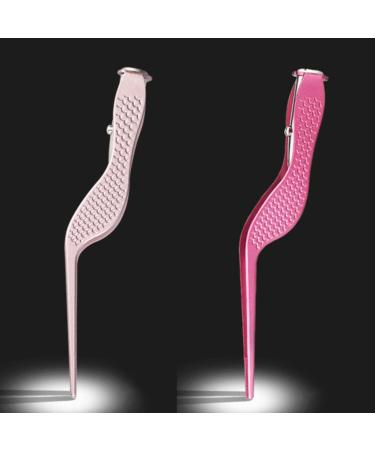 Lighted Tweezers & Earpick Set - Glowing Ear Color Removal Tools - 4pcs Medium Pink Ear Cleaners - Buy Online on GoSupps.com
