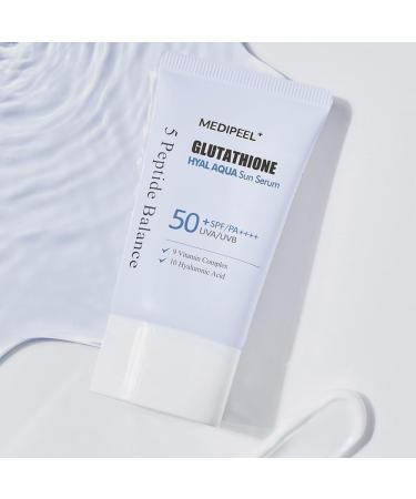  MEDIPEEL Glutathione Hyal Aqua Sun Serum (Glutathione Hyal Water Sun Serum) SPF 50+ PA++++ 50ml - Buy Online on GoSupps.com