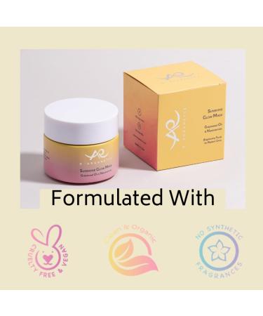 D Arganette Sunshine Glow Face Mask - Exfoliating Facial Scrub with Grapeseed Oil & Niacinamide | Hydrate Brighten & Smooth Skin | 3.4 oz Made in USA - Buy Online on GoSupps.com