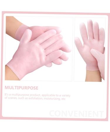 FRCOLOR 1pair Moisturizing Gloves Spa Gloves High Heels for Women Closed Toe Hand Care Supplies Girls Glove Girls Socks Hand Care Covers Pink Skin Friendly Cosmetic Bag Sebs Girl Child 21.5x13cm - Buy Online on GoSupps.com