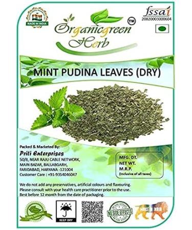 ORGANIZE Organic Green Herbal Mint Pudina Leaves 100 * 3 pcs 300 GMS 8217 GMs8217 Pudina on Sunroof Dry Leaves