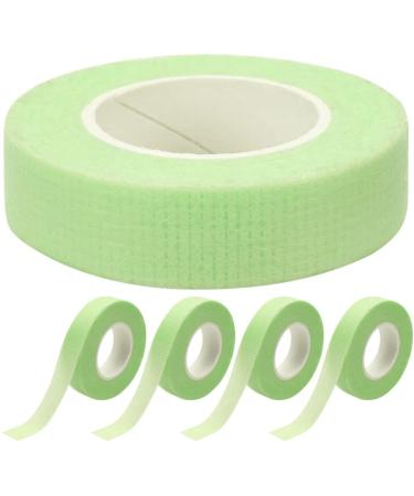 Beaupretty 5 Rolls Sensitive Lash Tape Eyelash Fabric Tape Adhesive Eyelash Tape Eyeshadow Tape Green Lash Tape Micropore Eyelash Tape Lash Lift Tape Breathable Non-woven Fabric Cloth Belt
