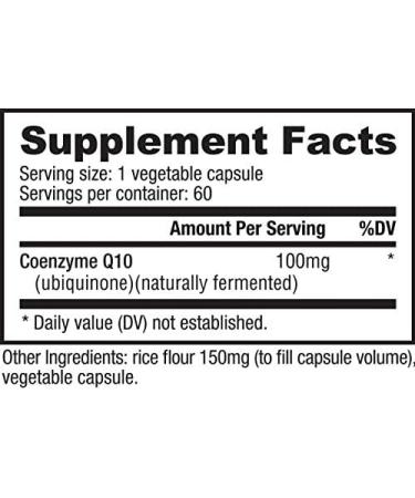 NutraBio CoQ10 Dietary Supplement - 100mg for Healthy Heart & Cellular Energy | 60 Capsules - Buy Online on GoSupps.com