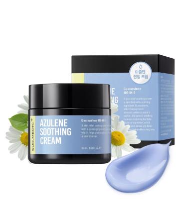 AZULENE Moisturizing Soothing Cream 1.69 oz / 50ml - Hypoallergenic Sensitive Skin Skin hydrating Skin Irritation relief Skin regeneration Centella Korean Skin Care Cream 50ml