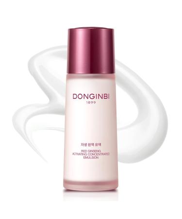 Donginbi Red Ginseng Activating Concentrated Emulsion - Vegan Firming & Skin Barrier Repair Moisturizer for Face, Korean Ginseng Skin Care Gifts for Women, 2.36 floz