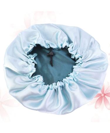 ABOOFAN Silk Satin Bonnet Night Cap for Women - Blue Satin Wide Band Hair Turban for Beauty and Care - Buy Online on GoSupps.com