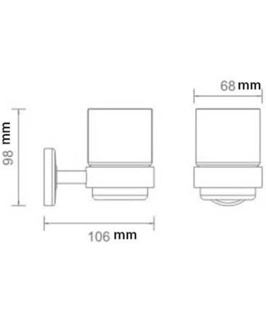 DIGJOBK Toothbrush Cup Holder | Stylish Bathroom Accessories for Rinsing & Storage | International Shipping Available - Buy Online on GoSupps.com