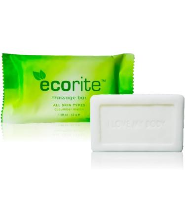 Ecorite Cucumber-Melon 1.5 oz Massage Bar (Pack of 288) - Travel Size Vacation Rental and Hotel Amenities - Buy Online on GoSupps.com