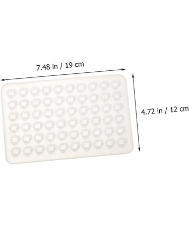 NUOBESTY 60-piece Gem Mold Resin Gem Molds Chocolate Soap Tray Mold Diy Silicone Mold Crystal Epoxy Decorate As Shown 19X12cm - Buy Online on GoSupps.com