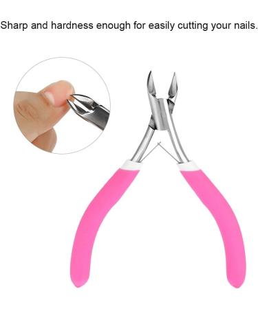 Stainless Steel Nail Art Cuticle Nipper Dead Skin Remover Clipper - Rose Red - Buy Online on GoSupps.com