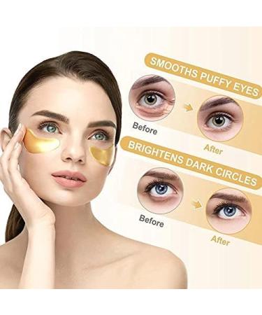 24K Gold Under Eye Patches | Reduce Puffiness Wrinkles & Fine Lines | Revitalize & Refresh Your Skin - Buy Online on GoSupps.com