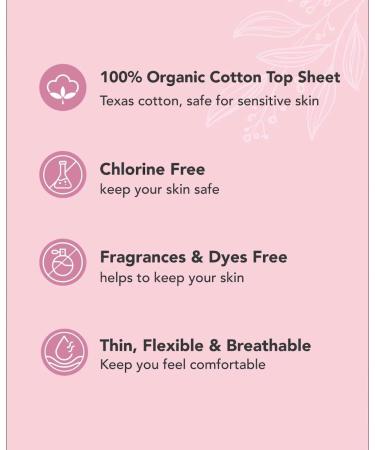 OCBON Organic Cotton Long Pantyliner - Unscented, Chemical-Free (36pcs) - Buy Online on GoSupps.com