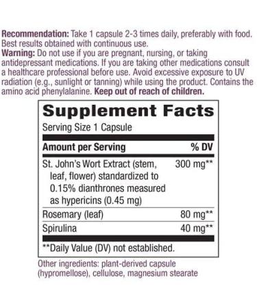 Nature's Way St. John's Wort 300mg - 90 Vegan Capsules for Mood Support - Buy Online on GoSupps.com