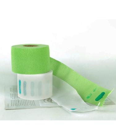 2 Rolls Barber Neck Strips Disposable Flexible Strentchy Paper Neck Bands Hairdressing Wrap Paper Tape Barber Supplies Accessories for Salon Coloring Haircutting Styling (Green) - Buy Online on GoSupps.com