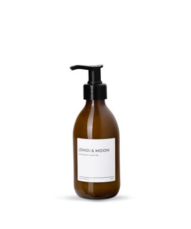 Jondi&Moon Natural Cosmetic Toothpaste - 250ml Glass Bottle - Refillable Toothpaste Dispenser with Natural Ingredients for White Teeth - Vegan, Flouride, Menthol