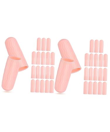 Gatuida 20 Pairs Finger Protection Gel Toe Cover Sebs Men and Women Universal