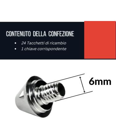 24 Replacement SG Soccer Shoe Tunnels - Fits Nemeziz X Predator | 8mm-11mm Studs & M6 Thread - Buy Online on GoSupps.com