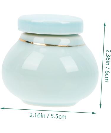 Ipetboom Storage Bottle Cans Travel Ceramics Lipstick Thread 6x5.5cm Blue - Buy Online on GoSupps.com