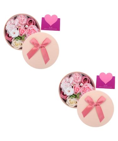 POPETPOP 2pcs Preserved Flower Decoration Rose Bath Soap Rose Scented Soap Rose Shaped Soap Rose Petal Soap Floral Scented Soap Rose Scented Bar Soap Scented Plant Indoor Soap Flower