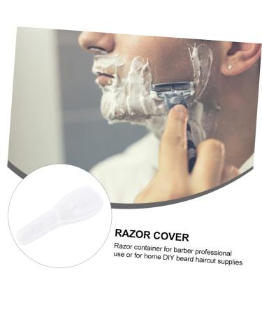 Wofashpuret 4x Razor Cover - Transparent Storage Case for Men's Razors | Durable Razor Container & Protective Shell - Buy Online on GoSupps.com