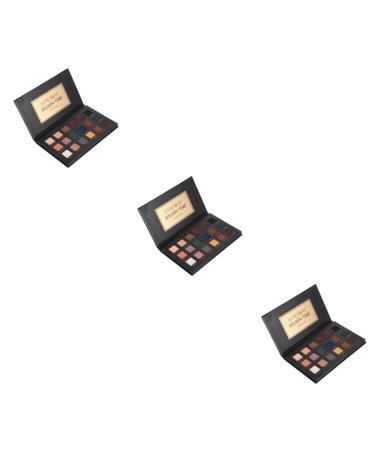 FOMIYES 3pcs 18 Black Eyeshadow Blendable Eye Shadow Eyeshadow Matt Powder Eye Shadow Cosmetic Flash Miss mediumx3pcs Blackx3pcs