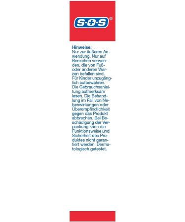 SOS Warken Ex Pavement - Waterproof Wart Removal Plaster for Children (2 x 24) | Effective Warts Treatment for Hands & Feet - Buy Online on GoSupps.com