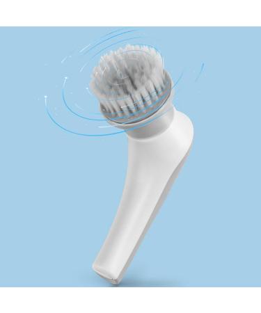 Handheld Electric Scrubber Cordless Cleaning Brush with 3 Replaceable Brush Heads Rechargeable Kitchen Cleaning Spin Brush for Shoe Brushing Dishwashing Bathroom Tub Floor Car Tile Grey - Buy Online on GoSupps.com